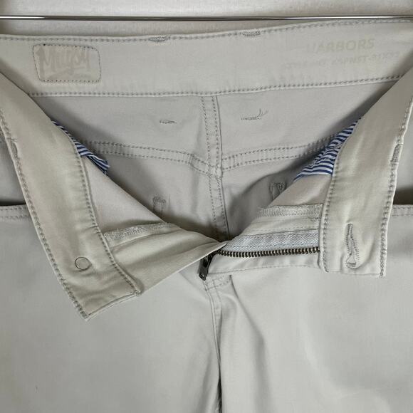 Mugsy Harbors Pants Men’s‎ 32x31 Slim Fit Stretch Chino Beige Khaki Casual - Picture 8 of 16